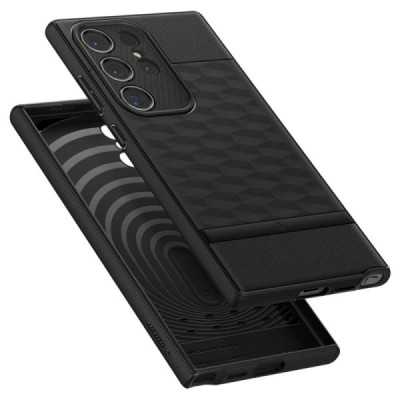 Husa pentru Samsung Galaxy S24 Ultra - Spigen Caseology Parallax - Matte Black - 3