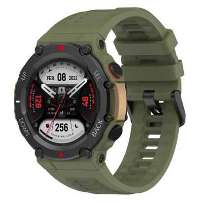 Curea pentru Amazfit T-Rex 2 / 2 Ocean Blue, Techsuit Watchband (W067), Dark Green - 1