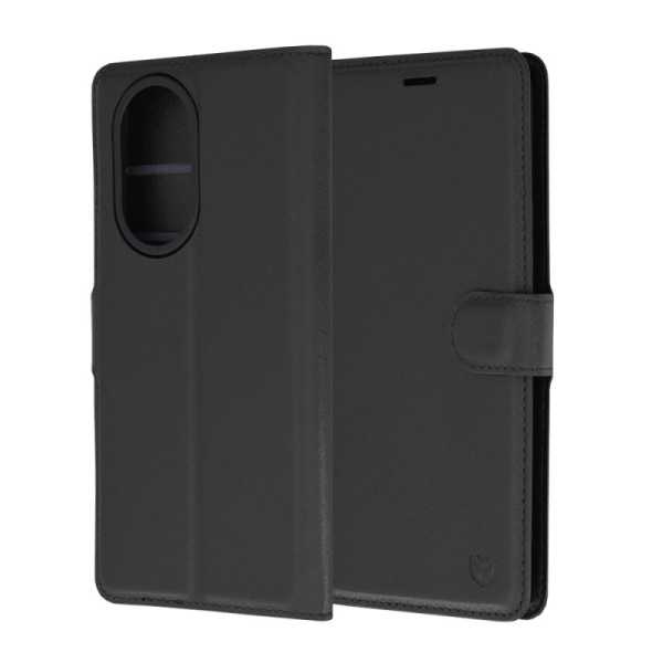 Husa pentru Honor 200, Techsuit Leather Folio, Black