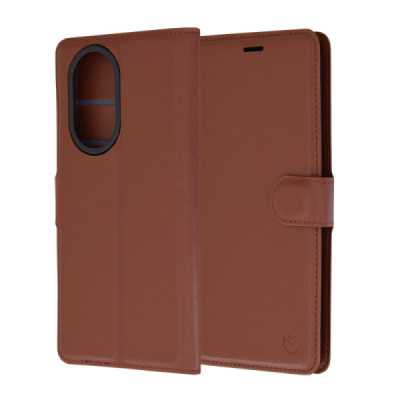 Husa pentru Honor 200, Techsuit Leather Folio, Brown - 1