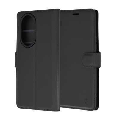 Husa pentru Honor 200 Pro, Techsuit Leather Folio, Black - 1