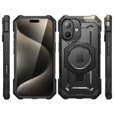 Husa iPhone 16 Supcase Unicorn Beetle Defender, negru - 7