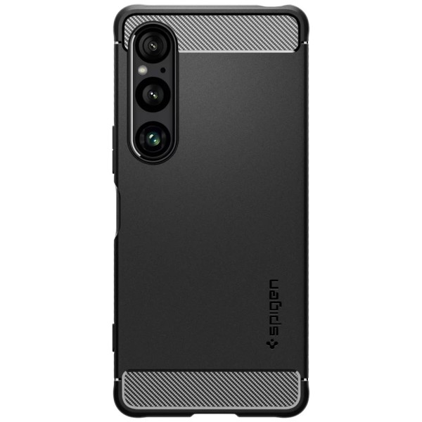 Husa telefon Spigen Rugged Armor, carbon, negru mat, pentru Sony Xperia 1 VI