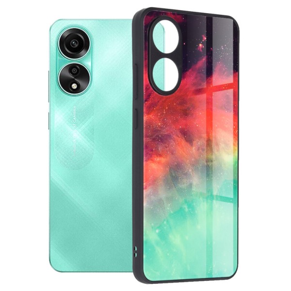 Husa Oppo A78 4G Techsuit Glaze, Fiery Ocean
