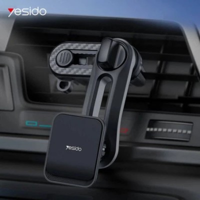 Suport telefon auto magnetic Yesido C106, prindere grila ventilatie, negru - 2 Suport telefon auto magnetic Yesido C106, prindere grila ventilatie, negru - 2