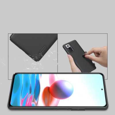 Husa pentru Xiaomi Redmi Note 10 Pro / Note 10 Pro Max - Nillkin Super Frosted Shield - Black - 5