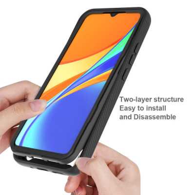 Husa pentru Xiaomi Redmi 9C / Redmi 9C NFC + Folie - Techsuit Defense360 Pro - Black - 3