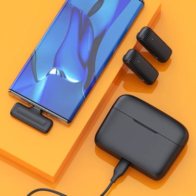 [Pachet 2x] Lavaliera wireless Lightning Techsuit LW4, negru - 3