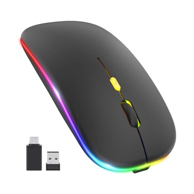Mouse gaming RGB wireless silentios + cablu incarcare Techsuit M1 - 4 Mouse gaming RGB wireless silentios + cablu incarcare Techsuit M1 - 4