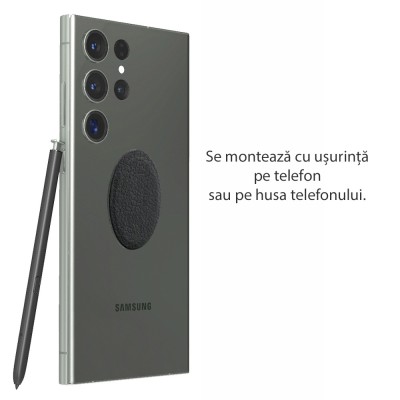 Placute Metalice pentru Telefon (set 2) - Techsuit (MP02) - negru - 5 Placute Metalice pentru Telefon (set 2) - Techsuit (MP02) - negru - 5