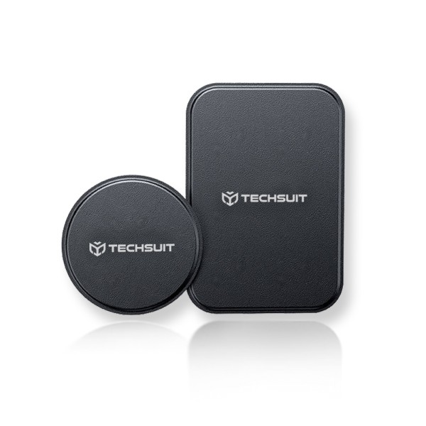 Placute Metalice pentru Telefon (set 2) - Techsuit (MP02) - negru