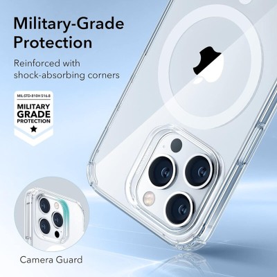 Carcasa ESR Krystec Halolock MagSafe compatibila cu iPhone 14 Pro Max Clear - 7