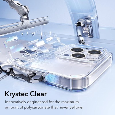 Carcasa ESR Krystec Halolock MagSafe compatibila cu iPhone 14 Pro Max Clear - 3