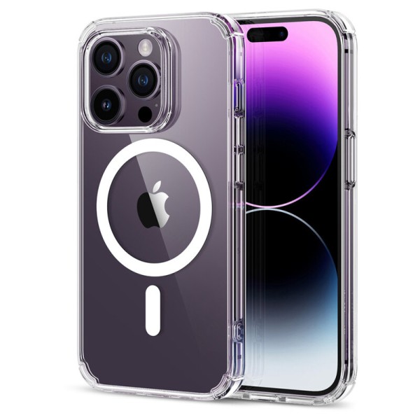 Carcasa ESR Krystec Halolock MagSafe compatibila cu iPhone 14 Pro Max Clear
