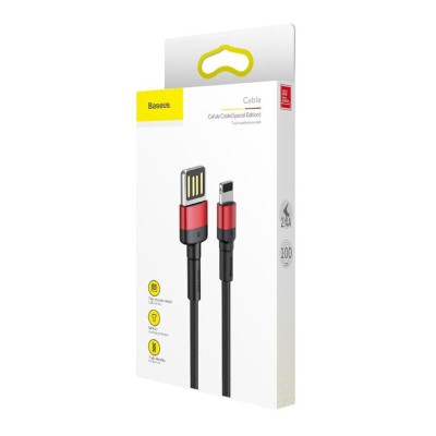 Cablu date Lightning Baseus, 480Mbps, 2.4A, 1m, CALKLF-G91 - 4 Cablu date Lightning Baseus, 480Mbps, 2.4A, 1m, CALKLF-G91 - 4