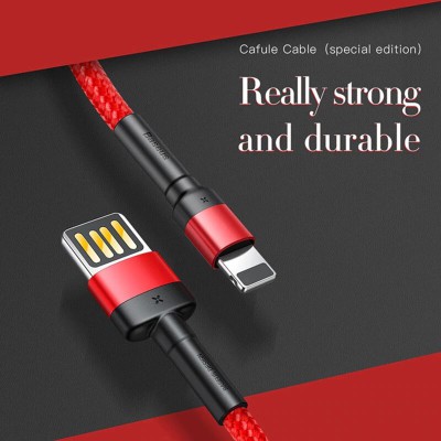 Cablu date Lightning Baseus, 480Mbps, 2.4A, 1m, CALKLF-G91 - 6 Cablu date Lightning Baseus, 480Mbps, 2.4A, 1m, CALKLF-G91 - 6