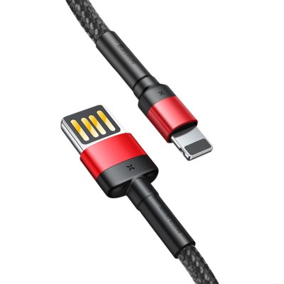 Cablu date Lightning Baseus, 480Mbps, 2.4A, 1m, CALKLF-G91 - 2 Cablu date Lightning Baseus, 480Mbps, 2.4A, 1m, CALKLF-G91 - 2