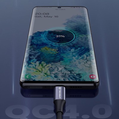 Cablu de date USB-C Super Fast Charging PD100W Techsuit PCB018, 1m - 6 Cablu de date USB-C Super Fast Charging PD100W Techsuit PCB018, 1m - 6