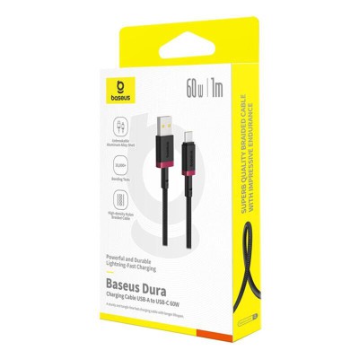 Cablu incarcare laptop 60W Baseus Dura, 2m, negru, P10377802U01-03 - 1