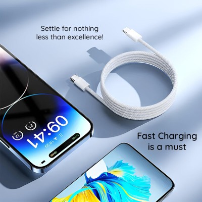 Cablu de date Fast Charging Type-C la Lightning Lito, 1m, 60W, LD04 - 2