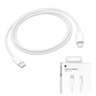 Cablu de date USB-C la Lightning Apple A2561, MUQ93ZM/A original, 1m, alb, blister - 4