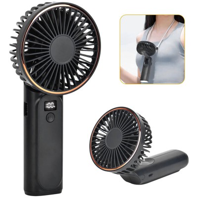 Ventilator de mana portabil premium Type-C Techsuit M12, negru - 6 Ventilator de mana portabil premium Type-C Techsuit M12, negru - 6