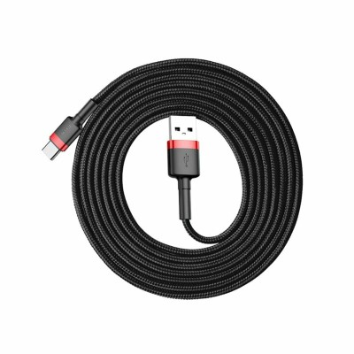 Cablu de date Type-C Baseus, 1m, negru/rosu, CATKLF-B91 - 2