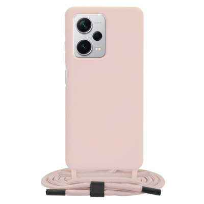 Husa pentru Xiaomi Redmi Note 12 Pro+ - Techsuit Crossbody Lanyard - Pink - 1