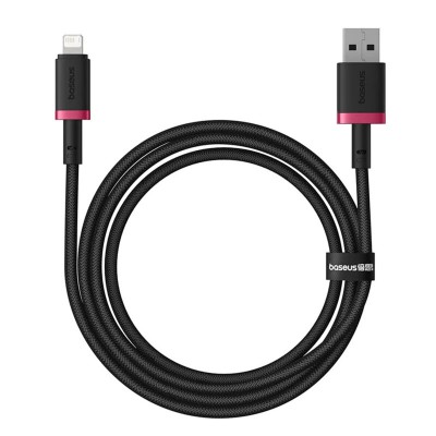 Cablu incarcare iPhone 2.4A Baseus Dura, 1m, rosu, P10377801U01-01 - 1 Cablu incarcare iPhone 2.4A Baseus Dura, 1m, rosu, P10377801U01-01 - 1