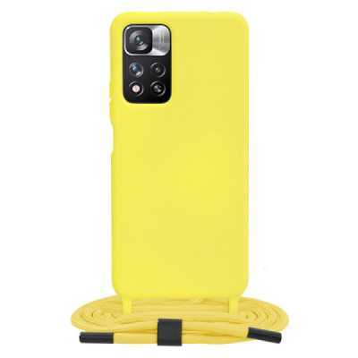 Husa pentru Xiaomi Redmi Note 11 Pro+ 5G - Techsuit Crossbody Lanyard - Yellow - 1