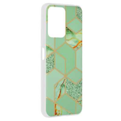 Husa pentru Xiaomi Redmi Note 12 5G / Poco X5 - Techsuit Marble Series - Green Hex - 2