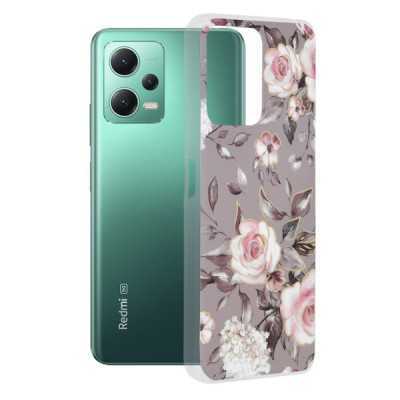 Husa pentru Xiaomi Redmi Note 12 5G / Poco X5 - Techsuit Marble Series - Bloom of Ruth Gray - 1