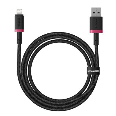 Cablu incarcare iPhone 2.4A Baseus Dura, 1m, rosu, P10377801U01-01 - 1