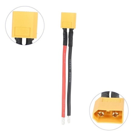 Mufa XT60 cu cablu (10cm) M