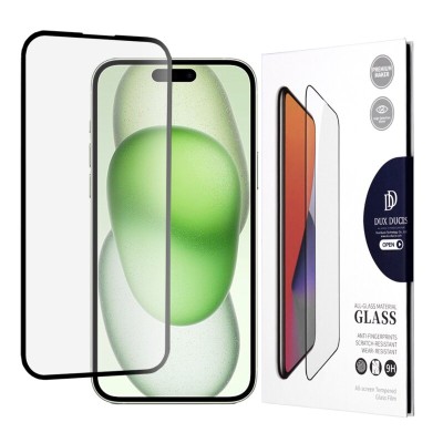 Folie sticla iPhone 15 Plus Dux Ducis Tempered Glass, negru - 3 Folie sticla iPhone 15 Plus Dux Ducis Tempered Glass, negru - 3
