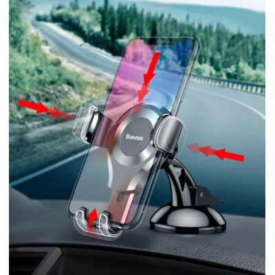 Suport auto telefon pentru bord Baseus, SUYL-XP01, negru - 1