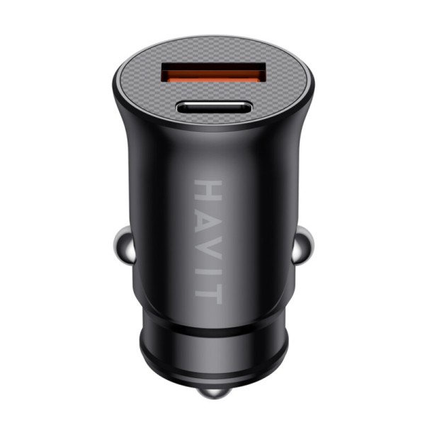 Incarcator auto bricheta PD20W Havit CC2022, negru