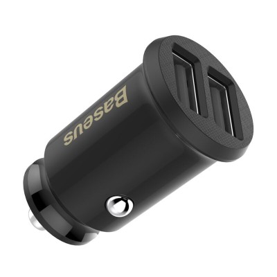 Incarcator auto USB Baseus, 5V, 3.1A, negru, CCALL-ML01 - 2 Incarcator auto USB Baseus, 5V, 3.1A, negru, CCALL-ML01 - 2