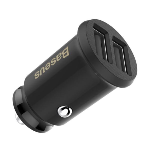 Incarcator auto USB Baseus, 5V, 3.1A, negru, CCALL-ML01