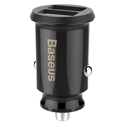 Incarcator auto USB Baseus, 5V, 3.1A, negru, CCALL-ML01 - 1 Incarcator auto USB Baseus, 5V, 3.1A, negru, CCALL-ML01 - 1