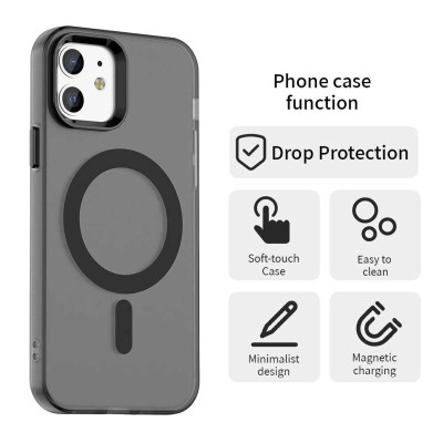 Husa iPhone 12 Pro Techsuit CandyCase MagSafe, negru - 5 Husa iPhone 12 Pro Techsuit CandyCase MagSafe, negru - 5