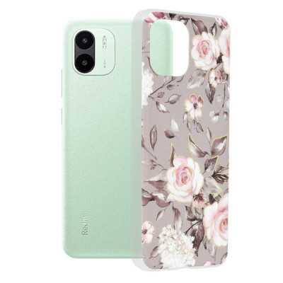 Husa pentru Xiaomi Redmi A1 / A2 - Techsuit Marble Series - Bloom of Ruth Gray - 1