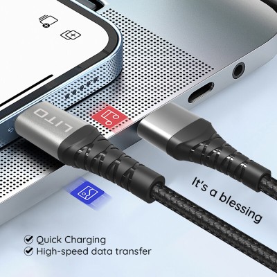 Cablu date Type-C, Lightning Fast Charge, 27W, 1m Lito LD08CL - 4 Cablu date Type-C, Lightning Fast Charge, 27W, 1m Lito LD08CL - 4