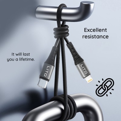 Cablu date Type-C, Lightning Fast Charge, 27W, 1m Lito LD08CL - 5 Cablu date Type-C, Lightning Fast Charge, 27W, 1m Lito LD08CL - 5