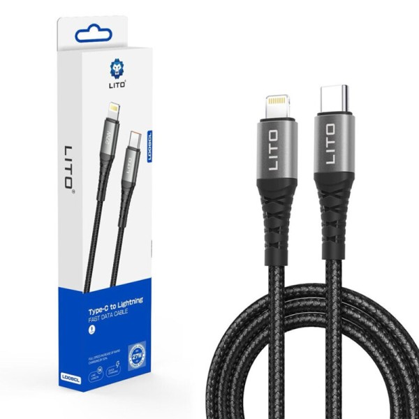 Cablu date Type-C, Lightning Fast Charge, 27W, 1m Lito LD08CL