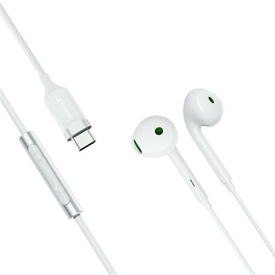 Casti half-in-ear Type-C cu microfon HD Acefast L7, 1.2m, alb - 4
