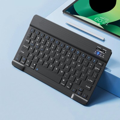 Mini tastatura wireless cu lumini RGB Techsuit WK1, negru - 6 Mini tastatura wireless cu lumini RGB Techsuit WK1, negru - 6