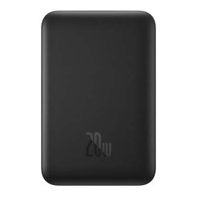 Baterie Externa USB-C, MagSafe, 10000mAh, 20W + Cablu Type-C, 60W, 30cm - Baseus Magnetic Mini (PPCX070001) - Black - 3