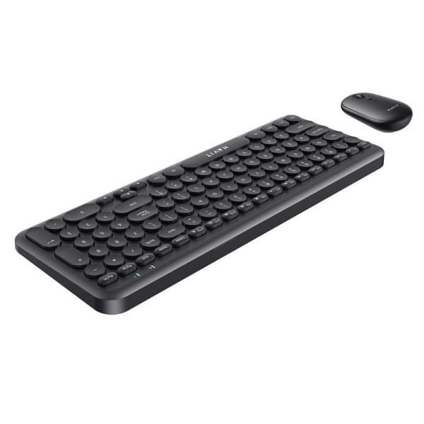 Kit tastatura si mouse wireless 2.4GHz Havit KB254GCM, negru