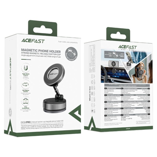 Suport auto cu incarcare wireless Acefast E28, gri